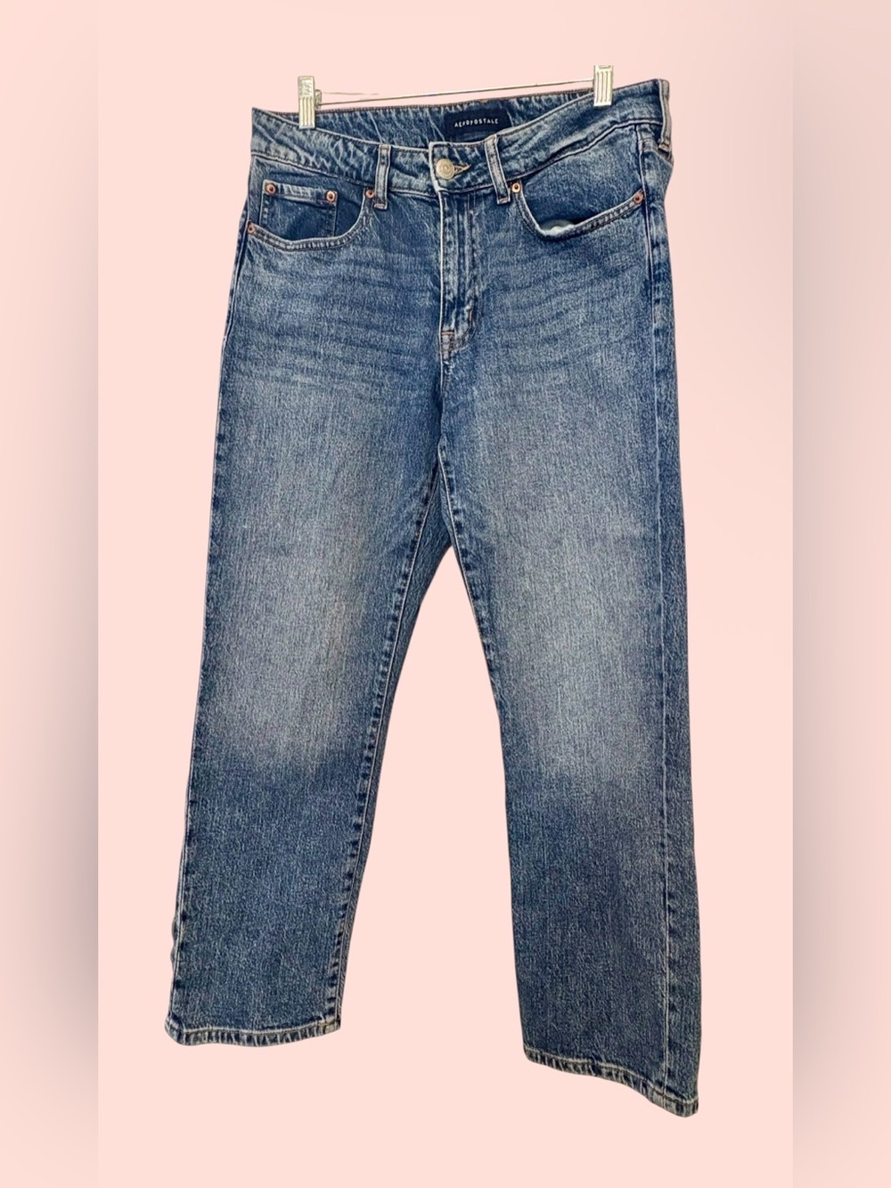 Aéropostale Mid-Rise Straight Ankle Jeans